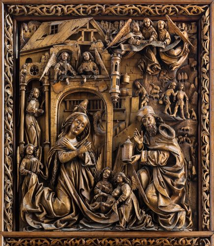 Kefermarkt Kirche Flügelaltar Geburt 01 — Gothic Art