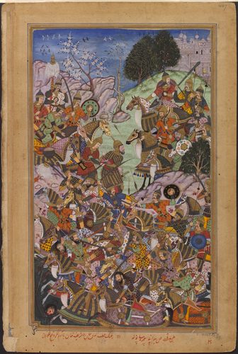 The Victory of the Imperial Mughal Army over Sultan Adam — Mughal Art